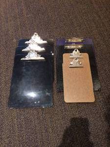 LOT OF CLIPBOARDS