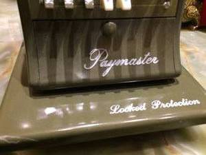 Vintage Paymaster Check Imprinting Machine - GREAT CONDITION