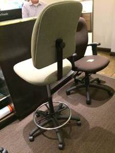 WOW $$$ GLOBAL IND TERRANOVA MEDICAL STOOL WITH BACK - EXCELLENT CONDITION