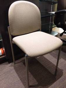 WOW MSRP $500 EACH LOT OF 6 HIGH QUALITY SOURCE INTERNATIONAL STAXX UPHOLSTERED STACKING ARMLESS CHAIRS - EXCELLENT CONDITION ALTHOUGH THE PICTURE SHOWS ONLY ONE...THERE ARE 6 CHAIRS IN THIS LOT