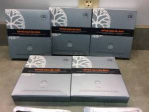 MSRP $75 PER BOX OF 5 - LOT OF 5 BOXES (25 MASKS TOTAL) PEPTIDE AQUA GEL MASKS&nbspHydrating, Soothing, Cooling, Healing, Post-treatment, Post-rolling, Reduce Redness and Stinging Feeling - YEP I WANT THIS
