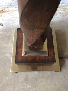 MSRP $600 SPECTACULAR UTTERMOST WORMWOOD FLOOR LAMP
