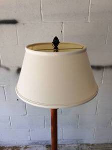 MAGNIFICENT HIGH QUALITY BOUILLOTTE FLOOR LAMP CHERRY WOOD ACCENT