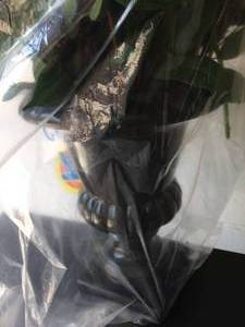 HUGE DISPLAY VASE WITH ARTIFICIAL FLOWERS