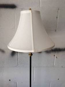 HIGH QUALITY FRENCH EMPIRE STYLE BLACK GOLD FLOOR LAMP