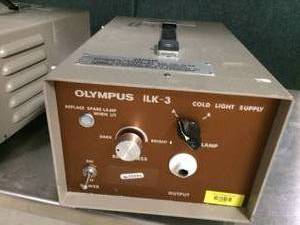 lot 47 image: Olympus CLK & ILK 3 Endoscopy Cold Light Supply Source - BOTH WORKING CONDITION