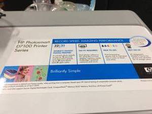 lot 42 image: HP D7160 PHOTOSMART PRINTER - GOOD WORKING CONDITION