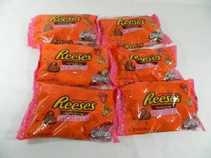 6 Bags of Reeses Peanut Butter Hearts