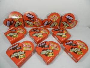 10 Boxes of Snickers, Twix, Milky Way