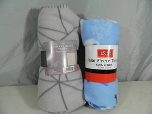 2 New Polar Fleece Throws