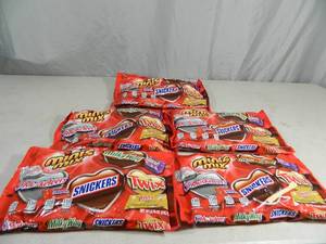 5 New Bags Mini Candy Bars