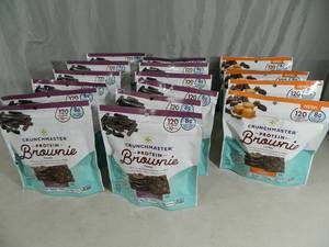 16 New Bags of Crunchmaster Protein Brownie Thins