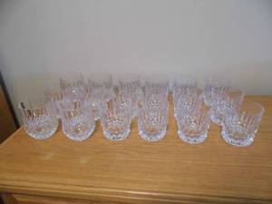 lot 53 image: Crystal Water Glasses