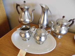lot 96 image: Pewter Service