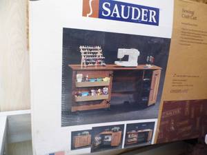 lot 128 image: Sauder Sewing Cabinet