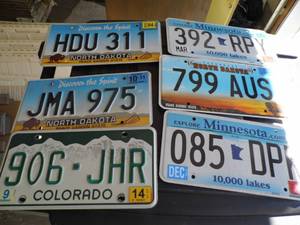 lot 134 image: License Plates