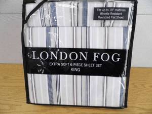 lot 60 image: New London Fog Sheet Set