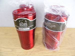 lot 94 image: Lot of 4 New Silver Buffalo Steel Tumblers