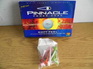 lot 136 image: New Pinnaclie Golf Balls w Tees