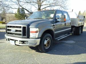 2009 Ford F-350 XLT Lariat Super Duty 4-Door Crew Cab 4x2 Dump Truck with Tafco Scott Body and Tommy-Gate Lift