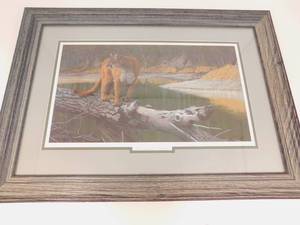 lot 36 image: National Wild Turkey Federation Mountain Lion Print