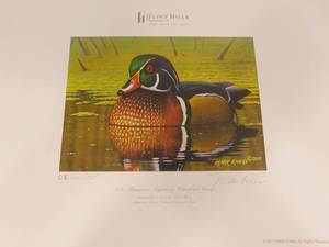 lot 44 image: 2010 MN Migratory Waterfowl Stamp by Mark Kness