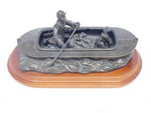 lot 11 image: Custom Art Concepts Bronze Duck Hunter