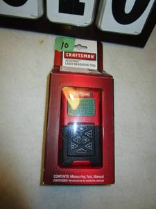 lot 10 image: Craftsman Accutrac Laser Measuring Tool