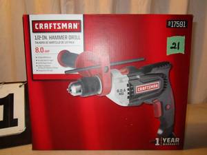 lot 21 image: Craftsman 12 Hammer Drill