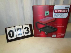 lot 73 image: Craftsman Mechanics Creeper Seat