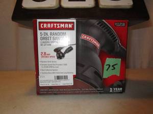lot 75 image: Craftsman 5 Random Orbit Sander