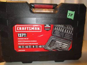 lot 78 image: Craftsman 137 pc Mechanics Tool Set
