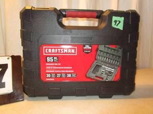 lot 97 image: Craftsman 95 pc Mechanics Tool Set