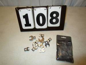 lot 108 image: Craftsman 10 pc Crowfoot Wrench Set - Metric