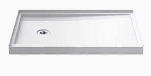 lot 10 image: New Kohler Rely White Acrylic Shower Base