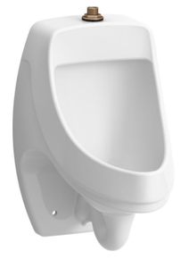 lot 16 image: New Kohler Dexter 0.125 GPF Urinal with Top Spud in White