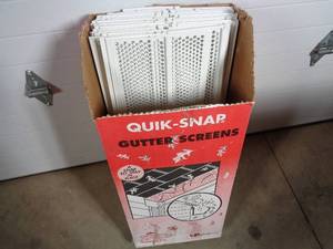 lot 19 image: QTY 50 New Vinyl Gutter Screens