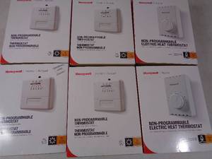 lot 27 image: 6 Honeywell Thermostats
