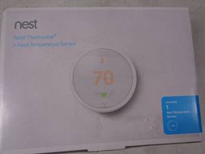 lot 28 image: Nest Wifi Smart Thermostat with Temp Sensor