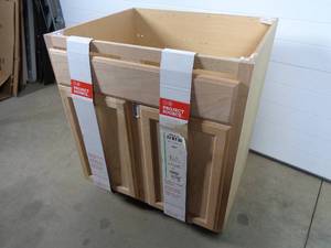 lot 54 image: New Oak Front Sink Cabinet