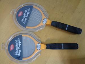 lot 136 image: 2 New Electric Bug Zapper Fly Swatters