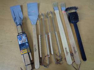 lot 142 image: 9 New Char Broil Grilling Utensils