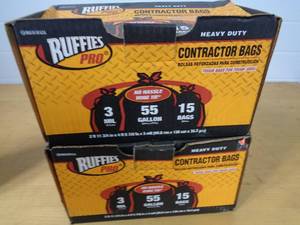 lot 157 image: 2 Boxes of 55 Gallon Contractor Trash Bags