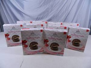 lot 200 image: 10 New Boxes of Limited Edition Raspberry Truffle Cookies