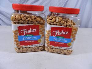 lot 215 image: 4 lbs 8 oz of Fisher Sea Salt Peanuts