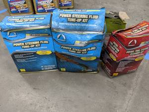 lot 31 image: Lot of (4) Bags of Penray Power Steering Fluid Tune-up Kit 2-Step, Diesel Fuel System Cleaner, Cooling System Re-Charge Kit