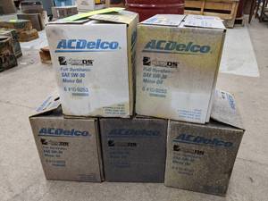 lot 48 image: Lot of (5) Cases of AC Delco Full Synthetic Motor Oil SAE 5W-30 1-qt. Bottles