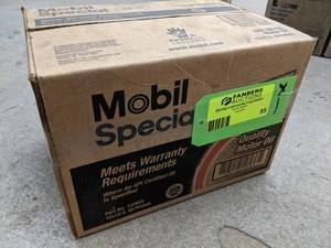 lot 55 image: Lot of (1) Case of Mobil Special Motor Oil SAE 5W-20 1-qt. Bottles