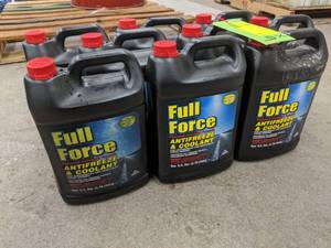 lot 71 image: Lot of (9) Bottles of Peak Full Force Universal Antifreeze & Coolant 1-Gallon