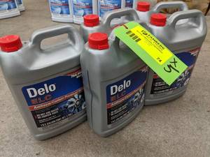 lot 74 image: Lot of (5) Bottles of Chevron Delo ELC AntifreezeCoolant Premixed 5050 1-Gallon